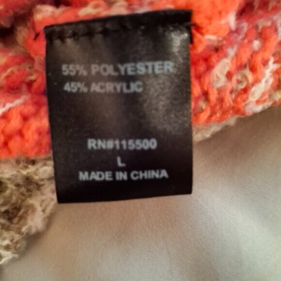 Bunulu Women's Vibrant Multicolor Crew Neck Floral Sweater - Picture 6 of 8